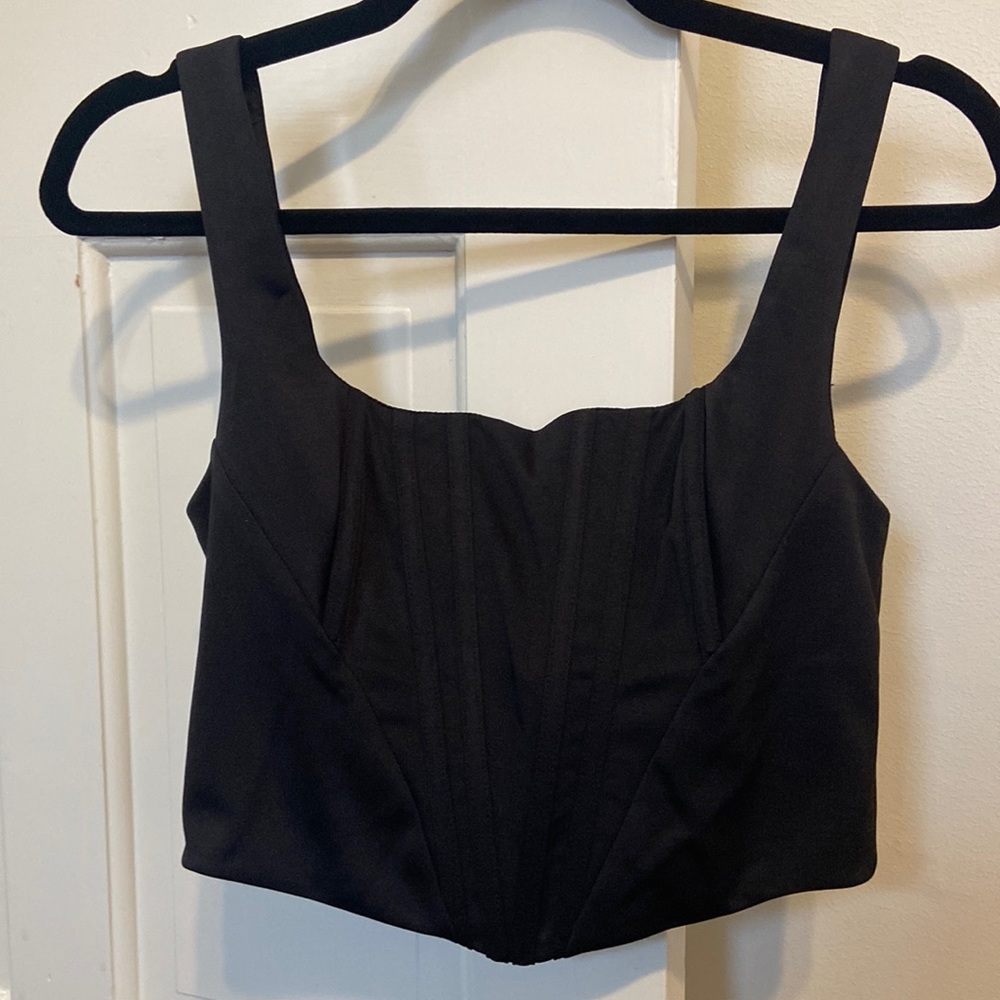 Black corset top